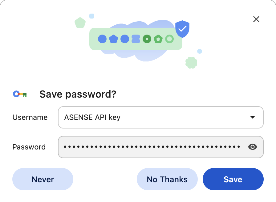 Browser: Save password?